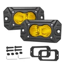 Black Squadron Sport Flush Mount Amber Led Driving/combo Light Cube Pods 2PCS 4". Fixed Price $33.98.