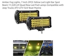 Chelhead Yellow Fog Lights, 5 Inch 72W Led Bar Mber Drivi.... Fixed Price $34.88.