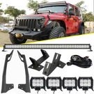 52" 1000W+4" 18W Led Light Bar+mount Bracket For Jeep Wrangler Jk 07-18 Rubicon. Fixed Price $195.79.
