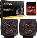 Partsam 12V Square Led Trailer Lights Smoked Red Stop Tail Turn Signal. Fixed Price $31.57.