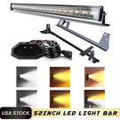 52INCH Led Light Bar Combo White/amber +switch Wiring For Wrangler Jk 2007-2017. Fixed Price $146.99.