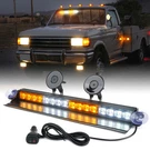 Xprite 16" Windshield Amber/ White Led Strobe Lights Emergency Warning Advisor. Fixed Price $35.99.