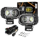 Auxbeam 4" Led Work Light Bar Flood Pods Fog Lamp Offroad Driving Truck Suv Atv. Fixed Price $76.99.