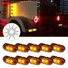 10* Amber 2-LED Side Oval Marker Lights Truck Trailer Clearance Waterproof. Fixed Price $12.34.