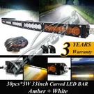 32" Dual Color Amber White Stroboflash Led Light Bar Combo Offroad 4X4 Truck 34". Fixed Price $169.06.