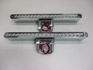 Pair Of 12"L 19 Led Clear Red / Amber Double Face Truck Semi Trailer Light Bars. Fixed Price $82.94.
