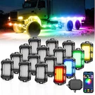 Mictuning Q2 Max Rgb+ic Rock Lights - 16 Pods App Control Extend To 20 IP68. Fixed Price $296.99.