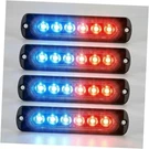 6 Led Sync Feature Emergency Strobe Grille Lights Ultra Slim Surface Red/blue. Fixed Price $26.15.
