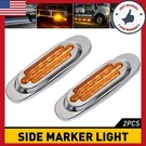 2PCS Led Car Truck Trailer Rv 6.37" Side Marker Clearance Light Bright Amber New. Fixed Price $12.34.