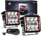 Nilight 4 Inch Led Pod Lights Heated Lens With Drl 60W Square Super Spot. Fixed Price $195.99.