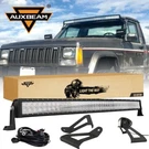 Auxbeam 50'' Curved Led Light Bar + Windshield Mounts For 84-01 Jeep Cherokee Xj. Fixed Price $249.58.