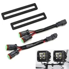 Double Ditch Light Extension Mounting Brackets W/dual Dtp Connector Splitters. Fixed Price $21.09.