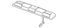 Genuine Gm Roof Lamp Assembly 86287060. Fixed Price $209.08.