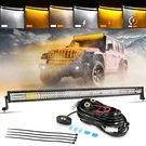 Auxbeam 50"INCH 800W Curve Led Light Bar White&amber Offroad Truck Atv For Jeep. Fixed Price $159.99.