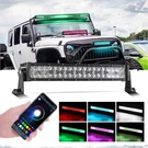 Auxbeam 22" Inch Rgb Led Work Light Bar Spot Flood Combo 4WD Truck Suv Atv. Fixed Price $109.99.