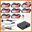 V-sek 8PC Red White 16-LED Strobe Lights Kit Emergency Flashing Warning 12-24V. Fixed Price $78.01.