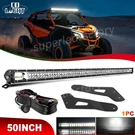 Straight 50" Led Light Bar+upper Roof Brackets Fit Can-am Maverick X3 Ds Rs Max. Fixed Price $103.59.