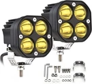 2 Pack Led Pods Bar, Yellow 3" 40W Spot Off Road Lights,. Fixed Price $34.52.