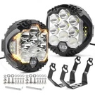 Ligbt 2PCS 5 Inch Round Led Offroad Light With Drl 90W Pods 270. Fixed Price $70.82.