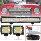 20INCH Led Light BAR+4" Pods Amber White Spot Flood Combo Driving Offroad. Fixed Price $114.99.