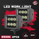 OFFROADTOWN-3'' 120W Cree Led Pods Driving Lights Spot Reverse For Truck Pickup. Fixed Price $36.99.