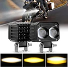 Nilight Motorcycle Driving Lights 2.5 Inch White Amber Spot Beam Fog. Fixed Price $71.01.