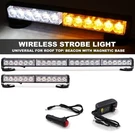 Foxcid Amber/white Wireless Battery Traffic Advisor Emergency Lights Bar Beacon. Fixed Price $39.09.
