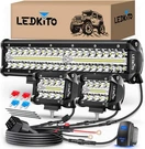 12 Inch Led Light Bar And 2PCS 4 Pods With Rocker Switch 3 Lead Wiring. Fixed Price $72.99.