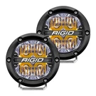 Rigid Industries Rgbw 360-SERIES 4" Drive Beam Led Fog Lights W/amber Backlight. Fixed Price $449.99.
