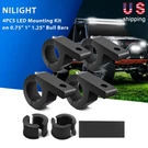 Nilight 4PCS Led Bar Horizontal Clamp Mounting Kit Fit 0.75 1.25". Fixed Price $25.99.