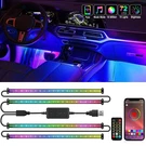 Nilight Rgbic 72 Led Usb Interior Strip Lights Dc 12V With App Rf Remote Con.... Fixed Price $38.15.