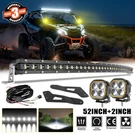 For 17-24 Can-am Maverick Max X3 Roof 50'' Curved Led Light BAR+2X Pods Brackets. Fixed Price $189.99.