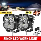 White 2X 3INCH Led Light Pods Laser 1000M Spot Flood Fog Driving Atv Utv 4WD 4X4. Fixed Price $99.16.