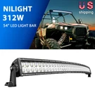Nilight 54INCH 312W Curved Combo Led Bar Off Road Fit For Atv Suv 4X4 Boat. Fixed Price $125.99.