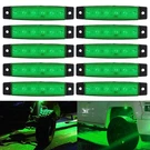 10 Led Pods Rock Underbody Wheel Lights Green For Jeep Offroad Truck Utv Atv Usa. Fixed Price $12.99.