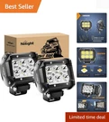 2PC 18W Led Off-road Pods Bright Lighting For Any Terrain. Fixed Price $33.59.