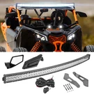Wsays Roof 52" Led Light Bar Bracket & Rear Side Mirrors For Can-am Maverick X3. Fixed Price $169.99.