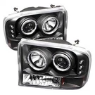Led Halo Black Projector V2 Headlights Ford F250 Super Duty 99-04 By Spyder. Fixed Price $213.48.