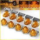 10X Amber Truck Led Star Watermelon Lights W/ Brackets Side Marker Lamp 12-24V. Fixed Price $121.99.