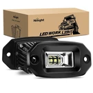 Nilight 2PCS 20W Flush Mount Led Pods Flood Beam Work Backup Lights. Fixed Price $36.99.