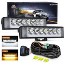 Nilight Side Shooter Led Pods With Amber Drl 6.5 Inch 2089LM Spot Flood.... Fixed Price $77.65.