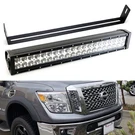 120W 20" Led Light Bar W/lower Bumper Mount Bracket/wiring For 17+ Nissan Titan. Fixed Price $132.99.