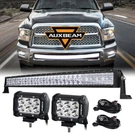 Auxbeam Hidden Bumper 42'' Led Light Bar + 2X Pods For Dodge Ram 1500 2500 3500. Fixed Price $166.65.
