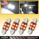 4X White 1.25 Inch 31MM DE3175 DE3021 Led Bulbs For Car Interior Dome Map Light. Fixed Price $11.39.