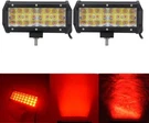 Auxmotec Red Led Off-road Bar 36W 7-INCH Spot Driving Work Lights Pods. Fixed Price $59.80.