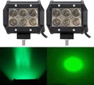 Auxmotec Green Led Driving Hunting Lights 18W 4" 2PCS Spot,. Fixed Price $30.99.