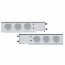 United Pacific 61749 Deluxe Ss Spring Loaded Rear Light Bar With 3.75" Bolt Patt. Fixed Price $645.76.