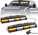 Emergency Strobe Light Bar 2X16.8" Amber White Safety Led Warning Hazard Traffic. Fixed Price $50.99.