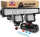 Combo De Barras Luz Led Luces Off Road Jeep 4X4 Truck Camioneta 16AWG 20". Fixed Price $94.90.