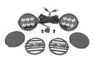 Rough Country 6.5" Black Series W/amber Drl Round Led Lights. Fixed Price $179.99.